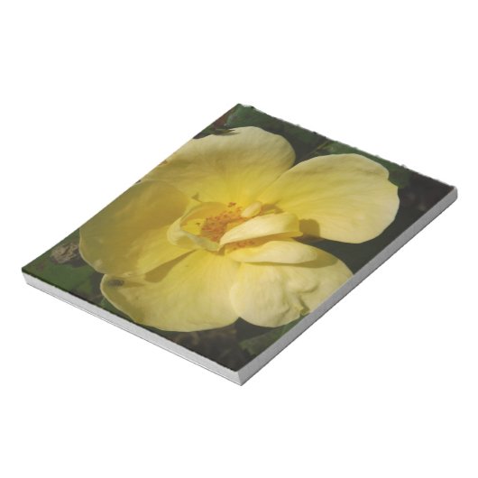 Wilde Gele Rose Notitieblok (Linkerzijde)