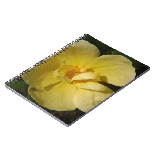 Wilde Gele Rose Notitieboek (Linkerzijde)