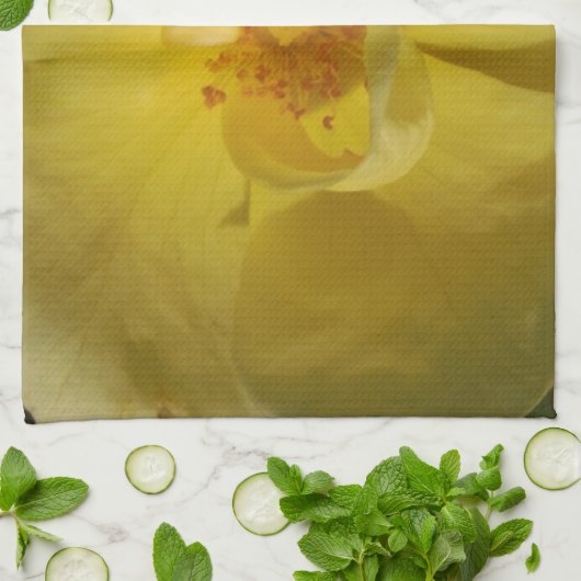 Wilde Gele Rose Theedoek (Gevouwen)