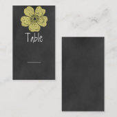 Wilde gele rozen Chalkboard-kaart Plaatskaartje (Voorkant / Achterkant)