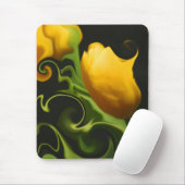 Wilde gele Tulip Natuur Surreale Muismat (Met muis)