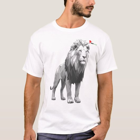 "Wilde Geometrie" Geometrisch Dieren T-Shirt (Voorkant)