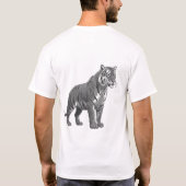 "Wilde Geometrie" Geometrisch Dieren T-Shirt (Achterkant)