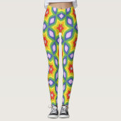 Wilde gevlekte Vette druk Leggings (Voorkant)