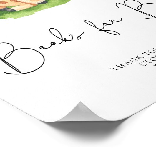 Wilde Giraffe - boeken voor baby Poster (Hoek)