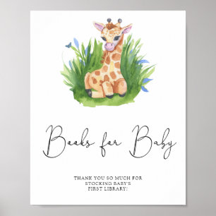 Wilde Giraffe - boeken voor baby Poster