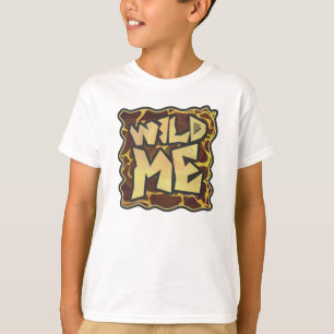 Wilde Giraffe Druk Kinder licht af T-shirt