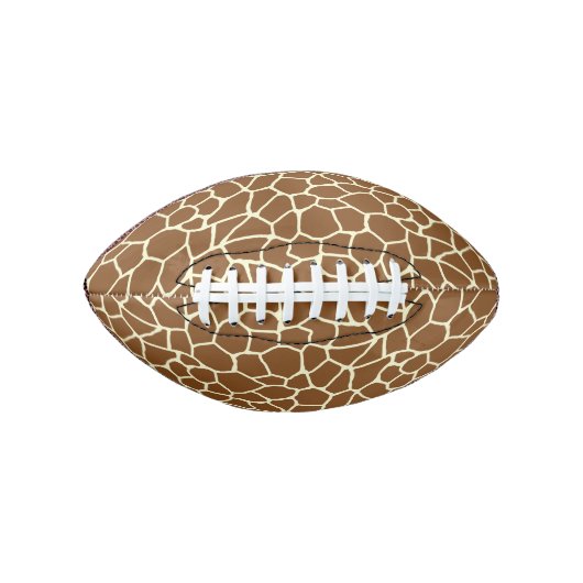 Wilde Giraffe Pattern Animal Print American Football (Voorkant)