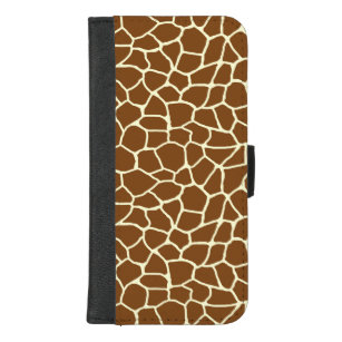 Wilde Giraffe Pattern Animal Print iPhone 8/7 Plus Portemonnee Hoesje