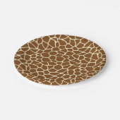 Wilde Giraffe Pattern Animal Print Papieren Bordje (Gekanteld)