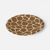 Wilde Giraffe Pattern Animal Print Papieren Bordje (Gekanteld)