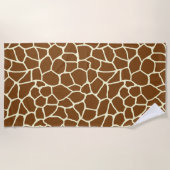 Wilde Giraffe Pattern Animal Print Strandlaken (Voorkant)