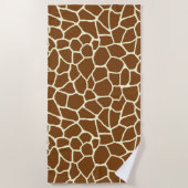 Wilde Giraffe Pattern Animal Print Strandlaken (Voorkant)