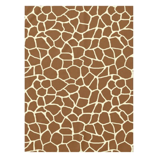 Wilde Giraffe Pattern Animal Print Tafelkleed (Voorkant)