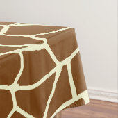 Wilde Giraffe Pattern Animal Print Tafelkleed (Voorbeeld)
