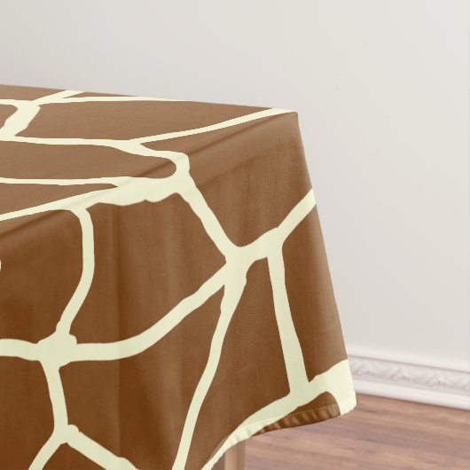 Wilde Giraffe Pattern Animal Print Tafelkleed (Voorbeeld)