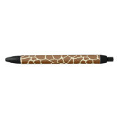 Wilde Giraffe Pattern Animal Print Zwarte Inkt Pen (Voorkant)