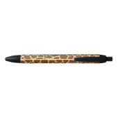 Wilde Giraffe Pattern Animal Print Zwarte Inkt Pen (Achterkant)