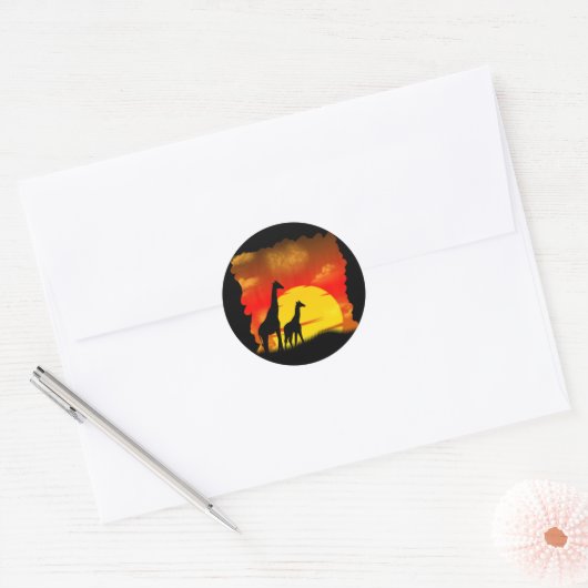 Wilde Giraffe Sticker (Envelop)