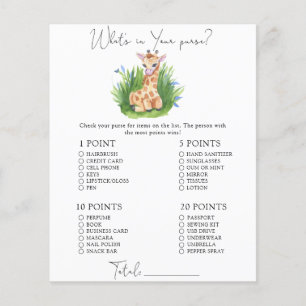 Wilde Giraffe - Whats in je tas spel