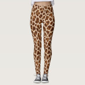 Wilde Giraffeprint Leggings (Voorkant)