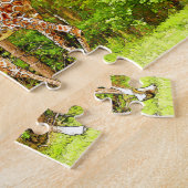 Wilde Giraffes - Afrikaanse wilde dieren Legpuzzel (Zijkant)