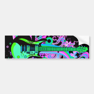 Wilde gitaar (zwart) bumpersticker