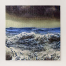 Wilde golven aan de oceaan - Puzzel