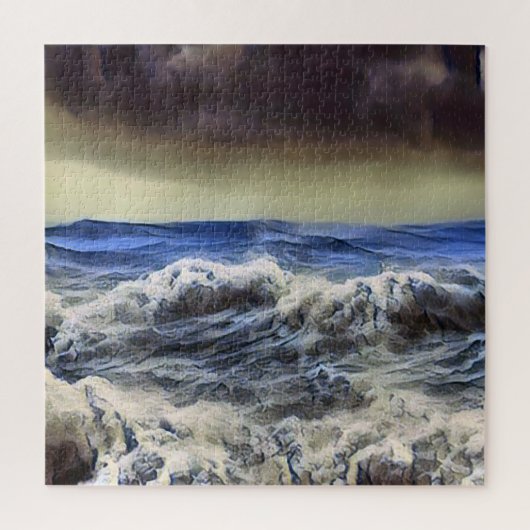 Wilde golven aan de oceaan - Puzzel (Verticaal)