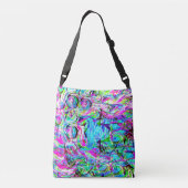 Wilde golven.... crossbody tas (Achterkant)