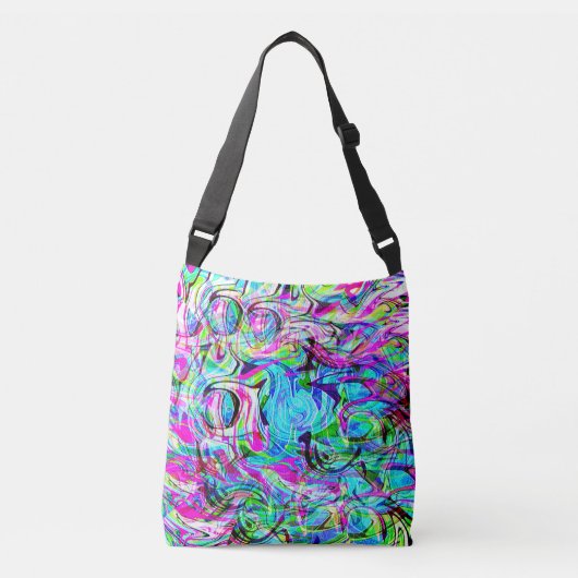 Wilde golven.... crossbody tas (Voorkant)