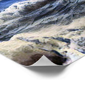 Wilde golven op de oceaan - Poster (Hoek)