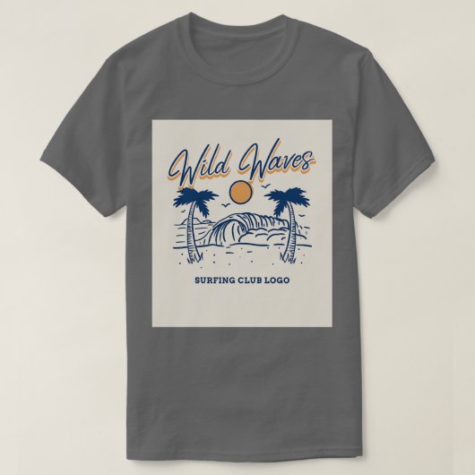 wilde golven t-shirt (Design voorkant)