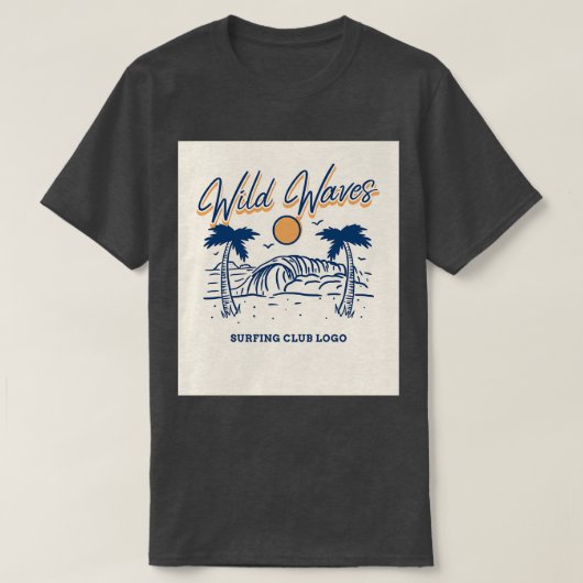  wilde golven T T-shirt (Design voorkant)