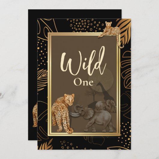 Wilde gouddouche zwarte uitvindingen kaart (Voorkant / Achterkant)