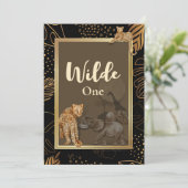 Wilde gouddouche zwarte uitvindingen kaart (Staand voorkant)