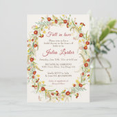 Wilde Goudsbloem Bloemen Bruiloftsshower Kaart (Staand voorkant)