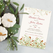 Wilde Goudsbloem Bloemen Foliage Bruiloft Feest Kaart