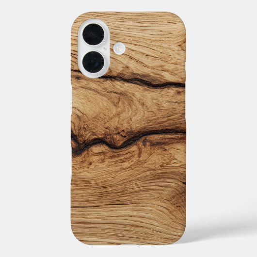 Wilde Graan Houtstructuur Hoesje (Achterkant)