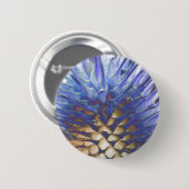 Wilde Gras Blauwe Vlam Knop Ronde Button 5,7 Cm (Voorkant /achterkant)