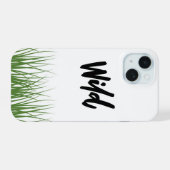 Wilde Gras Hoes iPhone 15 Case (Achterkant horizontaal)