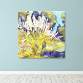 Wilde Graspluimen Schilderij / Kunstenaar Larry Le Canvas Afdruk (Insitu (Houten vloer))