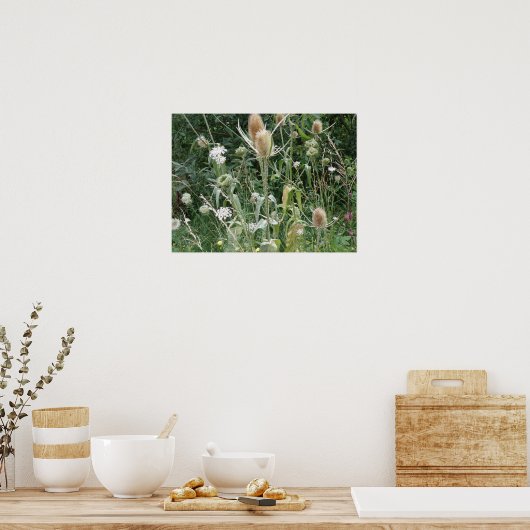 Wilde grassen afdrukken poster (Keuken)