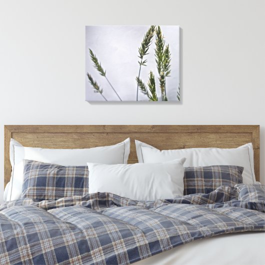 Wilde graszaad canvas afdruk (Insitu (Slaapkamer))