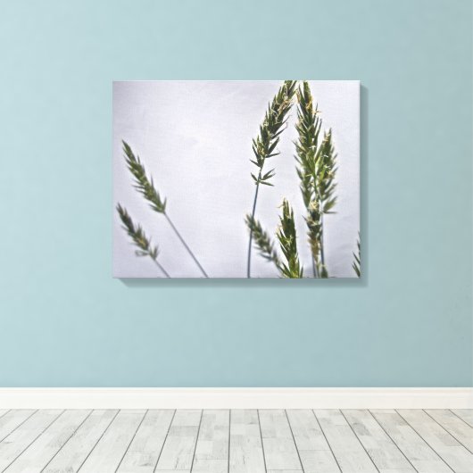 Wilde graszaad canvas afdruk (Insitu (Houten vloer))