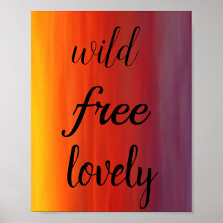 Wilde. Gratis. Poster