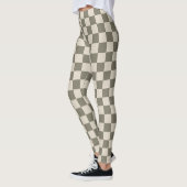 Wilde grijs- en beenklarton leggings (Links)