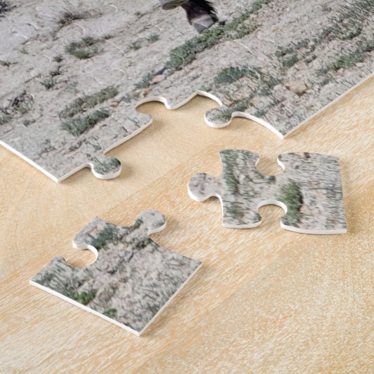 Wilde grijze paarden legpuzzel (Zijkant)