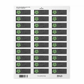 Wilde Groene Rozen Krijtbord Label (Full Sheet)