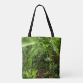 Wilde & Groene Tropische Jungle Tuin Tote Bag (Achterkant)